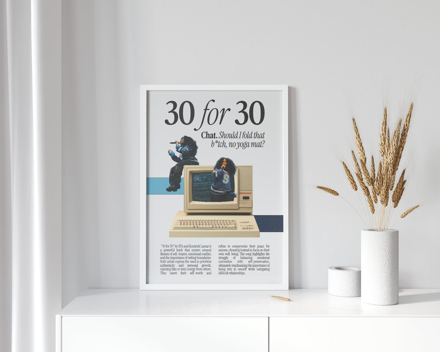 Sza "30 for 30" Poster