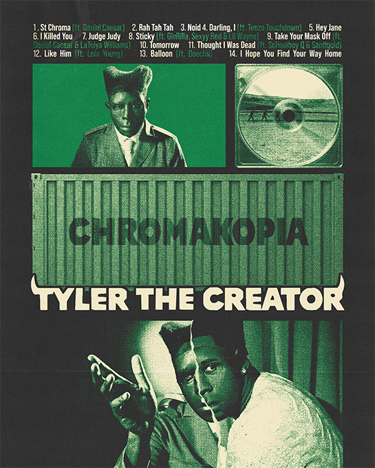 Tyler the Creator Album Poster "Chromakopia"