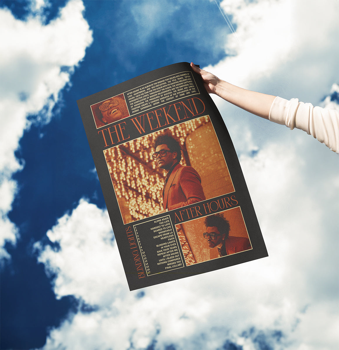 The Weekend "After Hours" Album Cover Poster