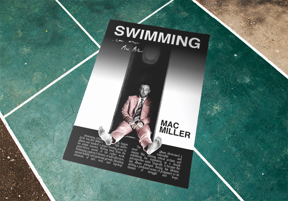 "Swimming" Mac Miller Poster
