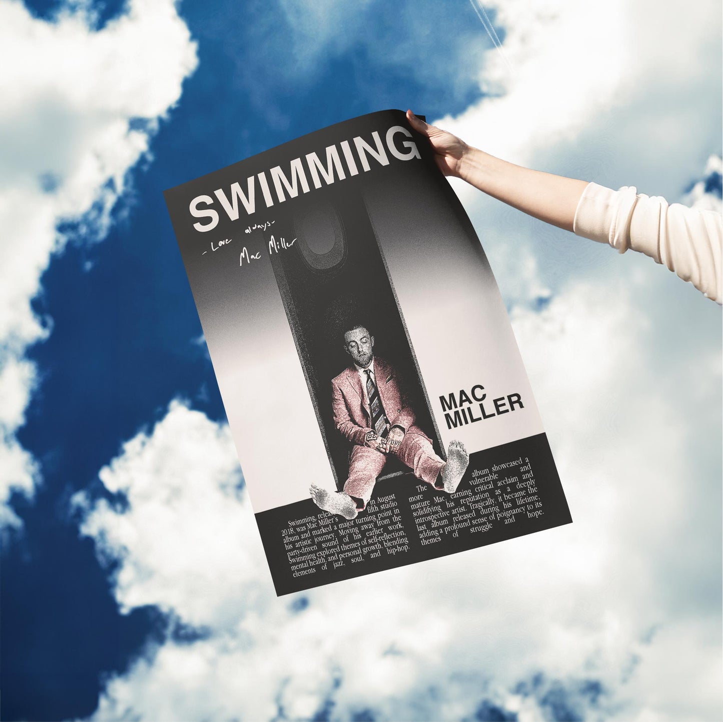 "Swimming" Mac Miller Poster