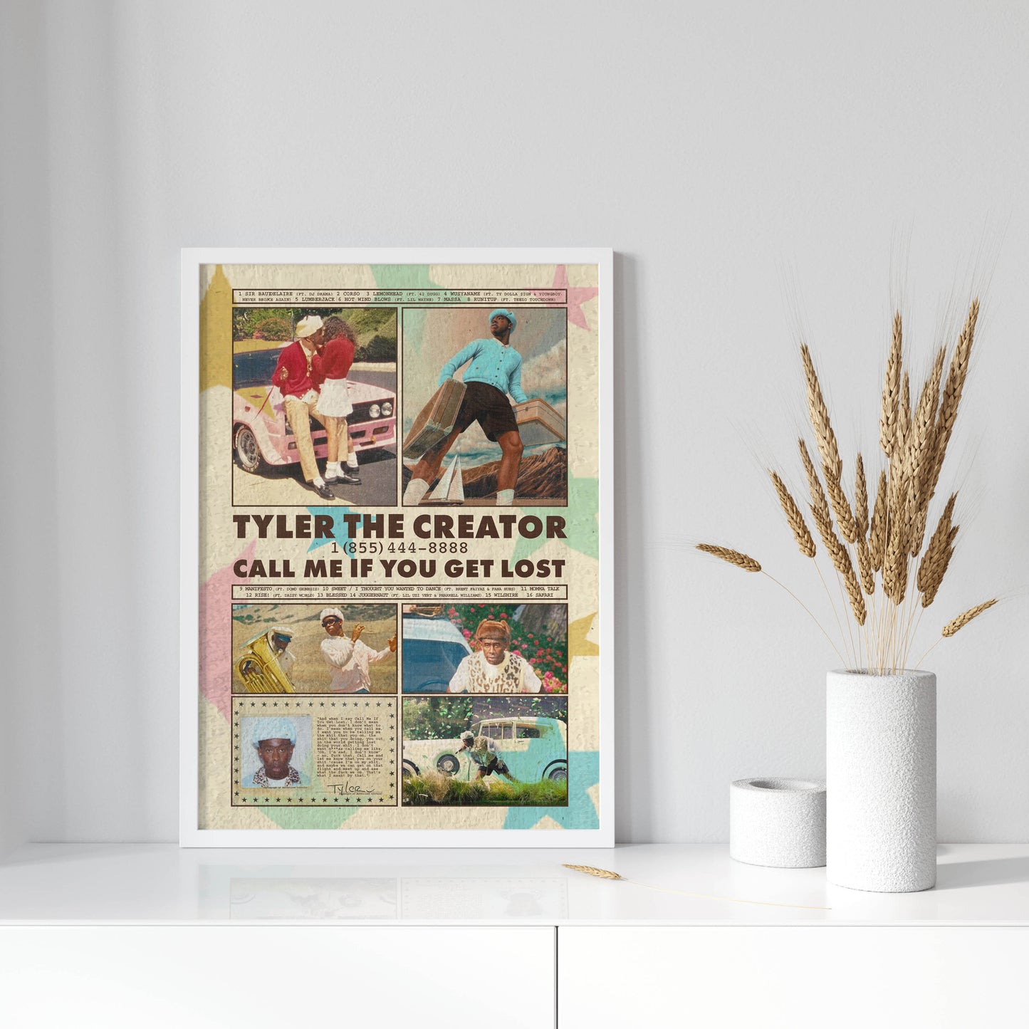 Tyler the Creator Album Poster "Call Me If You Get Lost"