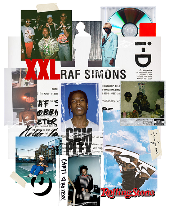 Streetwear & Rappers Music Collage Poster