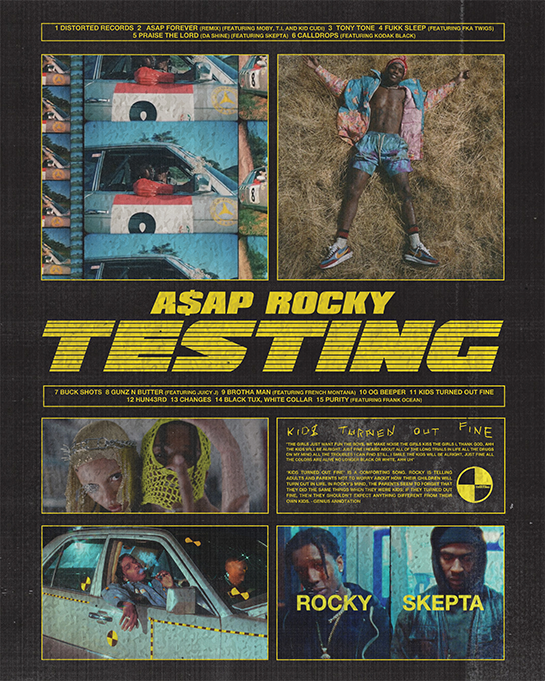 Asap Rocky "Testing" Poster