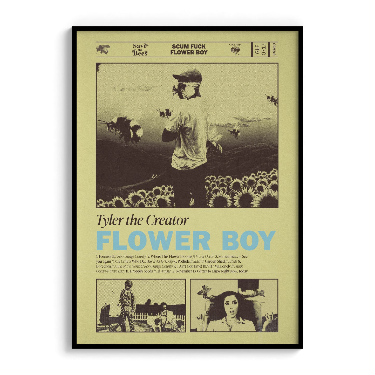 Tyler the Creator "Flower Boy" Poster