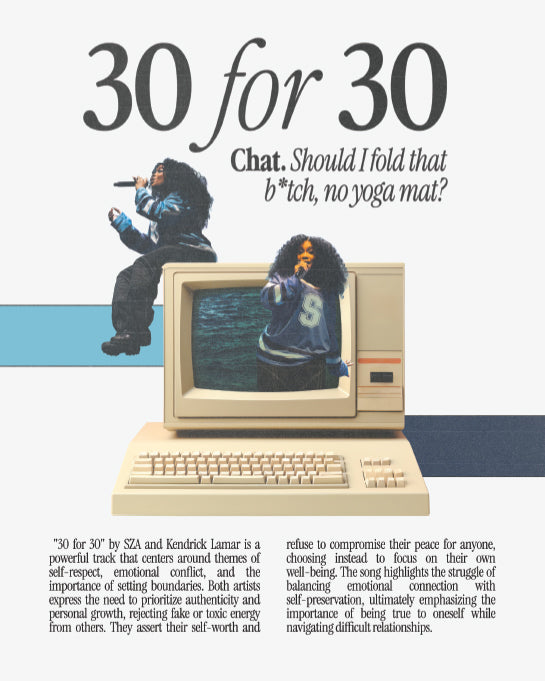 Sza "30 for 30" Poster