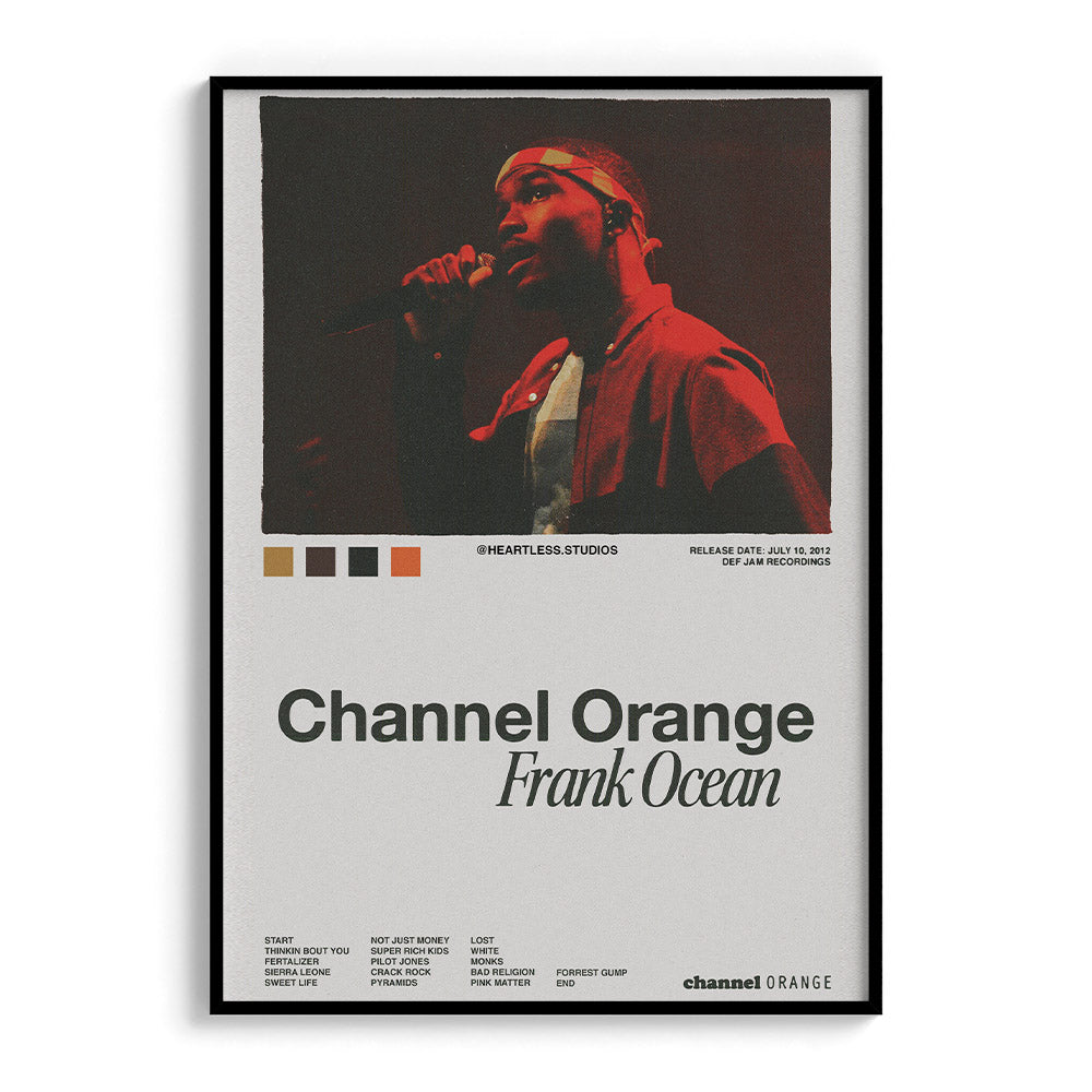 Frank Ocean "Channel Orange" Album Cover Poster