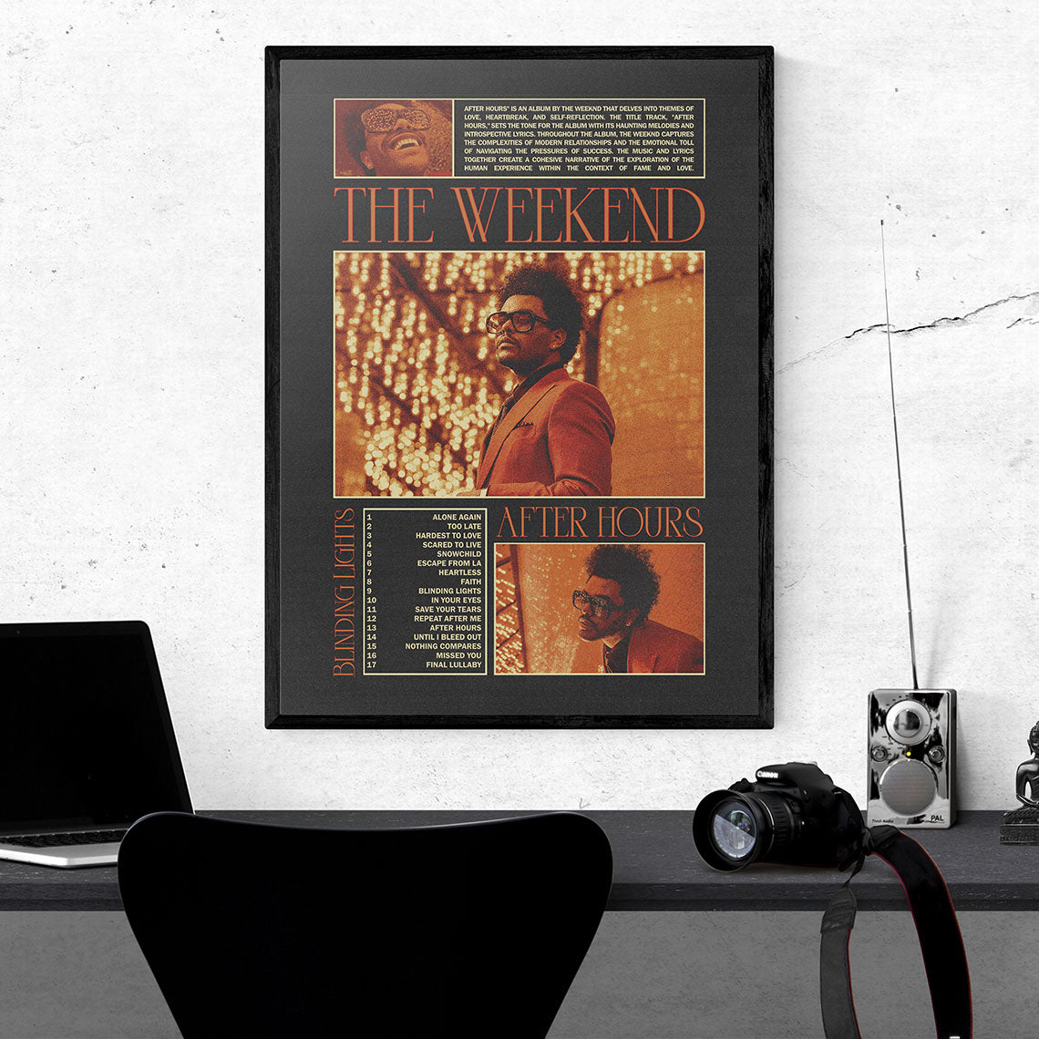 The Weekend "After Hours" Album Cover Poster