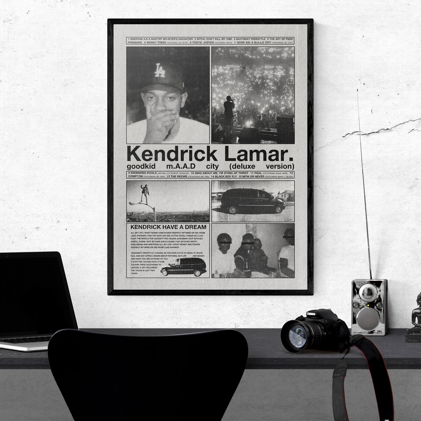 Kendrick Lamar "Good Kid M.A.A.D City" Poster