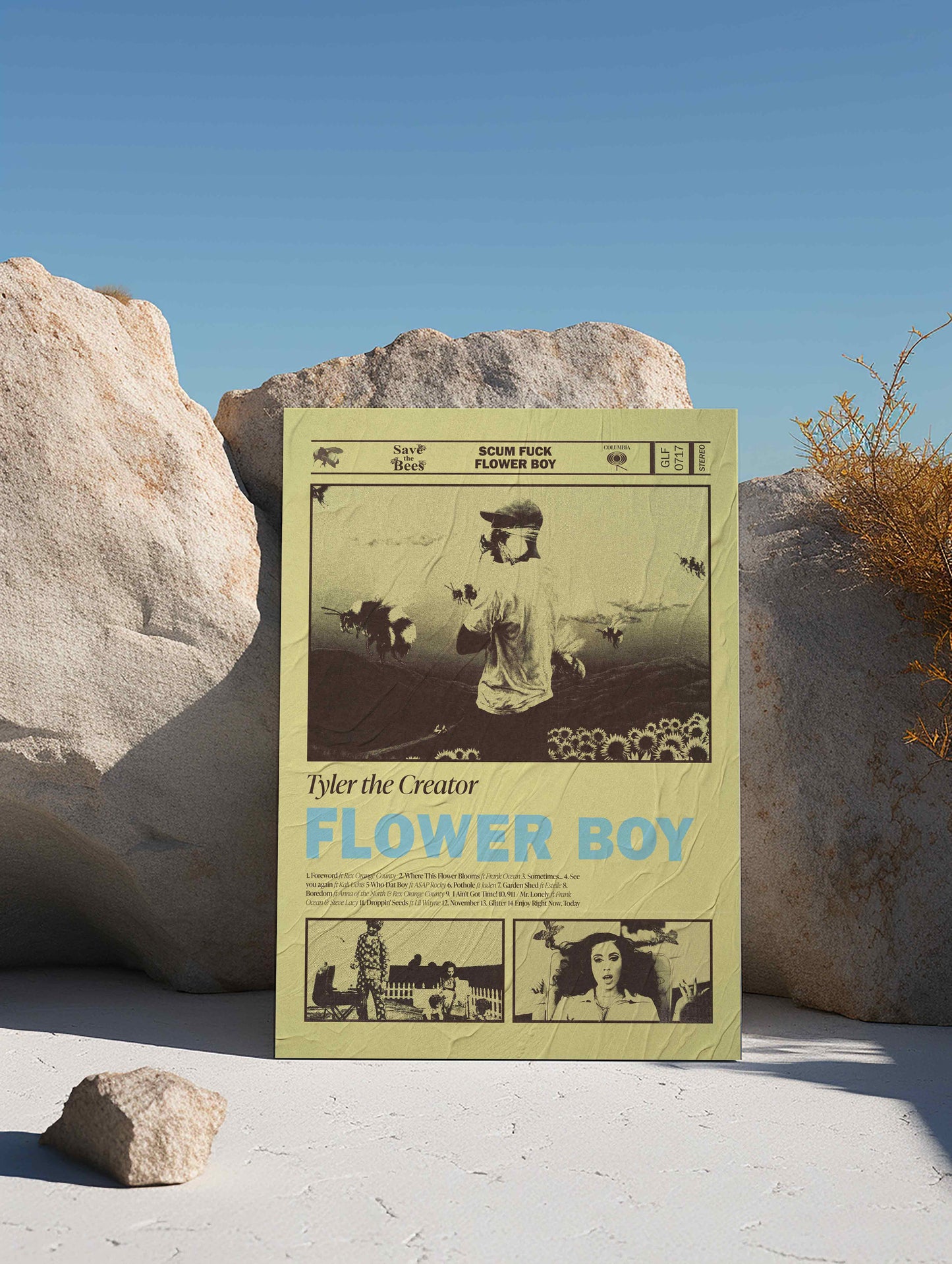 Tyler the Creator "Flower Boy" Poster