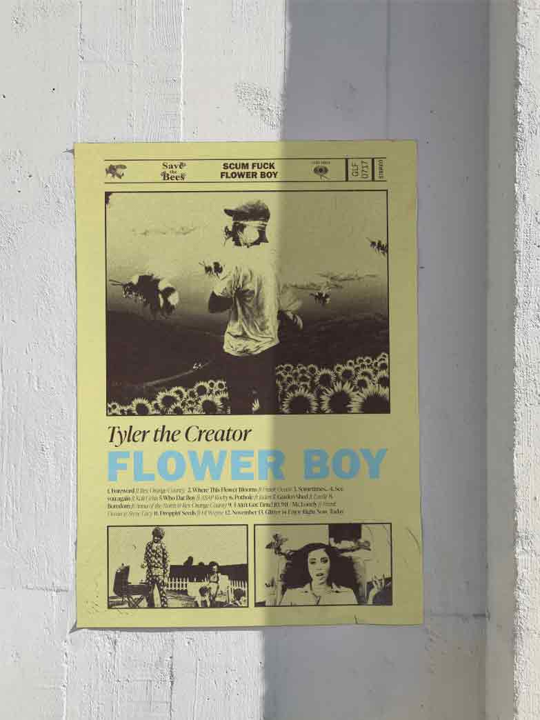Tyler the Creator "Flower Boy" Poster