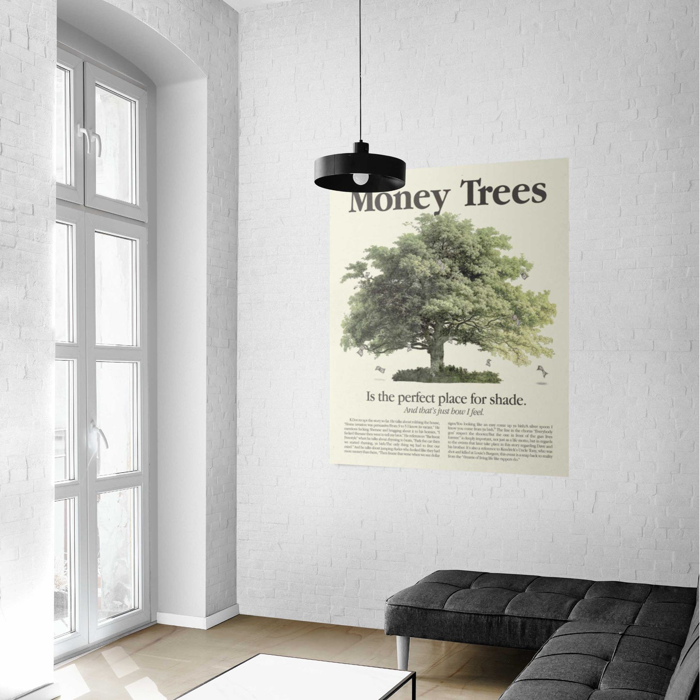 Money Trees Kendrick Lamar Vintage Advertising Poster