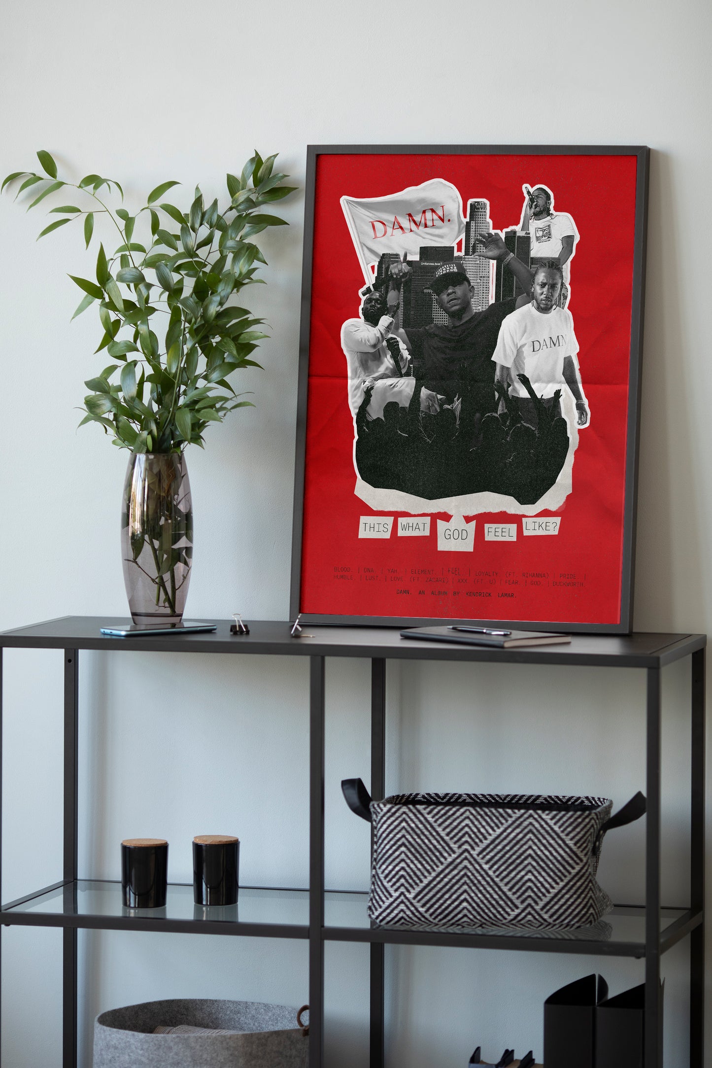 Kendrick Lamar "DAMN" Collage Poster