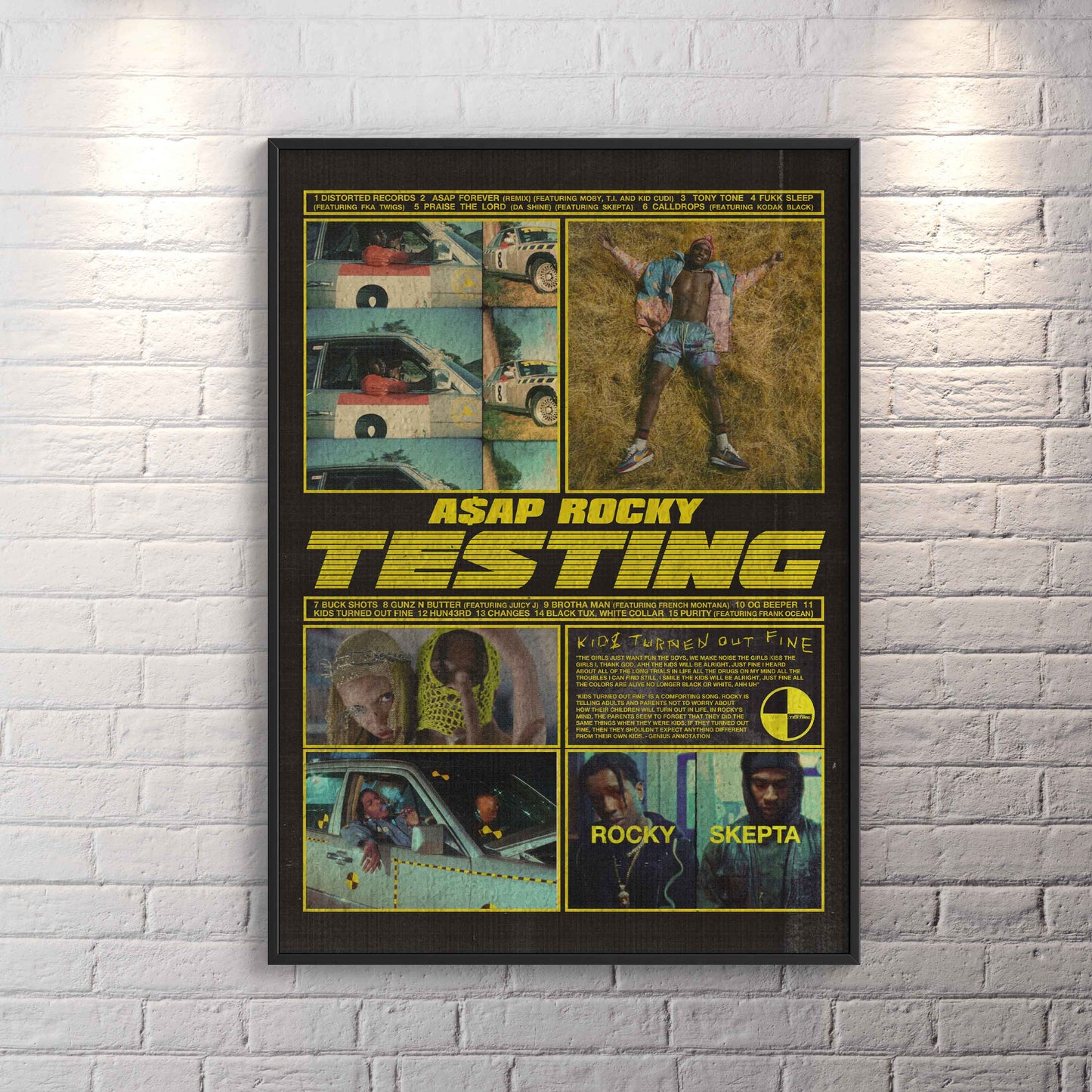 Asap Rocky "Testing" Poster