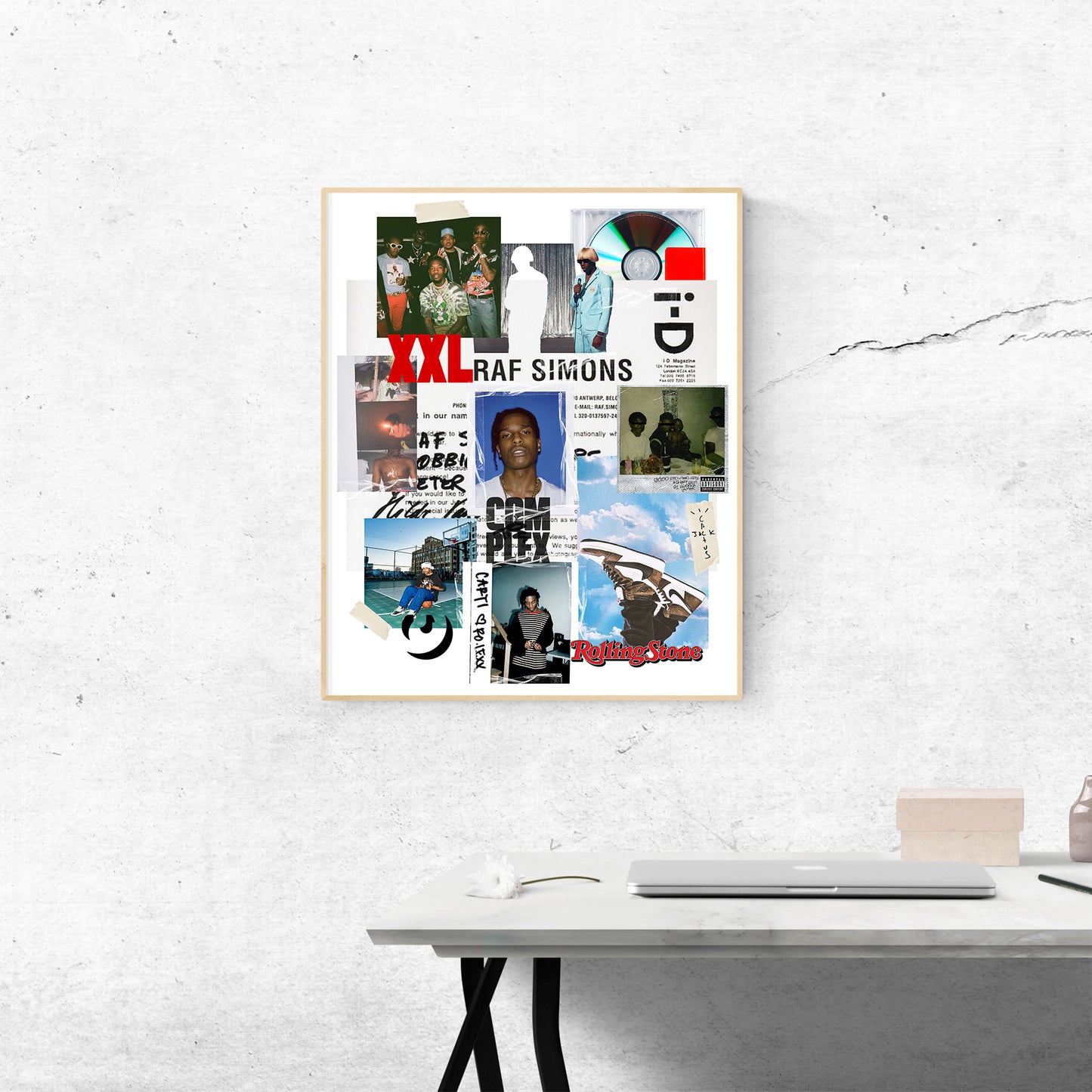 Streetwear & Rappers Music Collage Poster