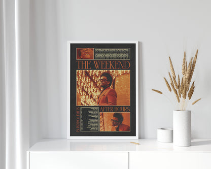 The Weekend "After Hours" Album Cover Poster