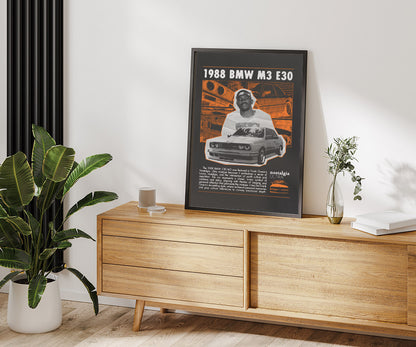 Frank Ocean "Nostalgia ULTRA" BMW M3 E30 Poster