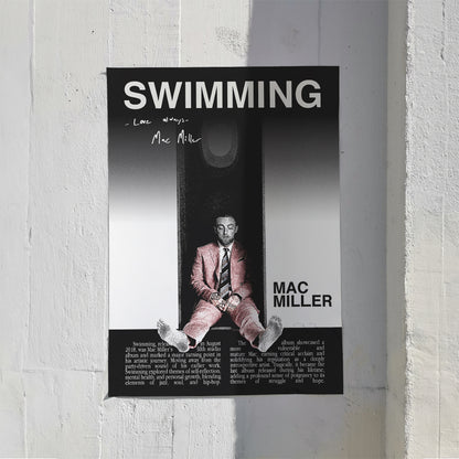 "Swimming" Mac Miller Poster