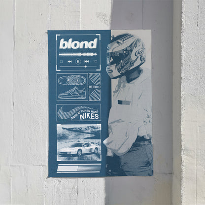 Frank Ocean "Blonde Blueprint" Poster