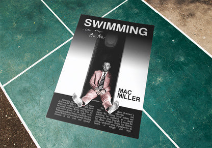 "Swimming" Mac Miller Poster