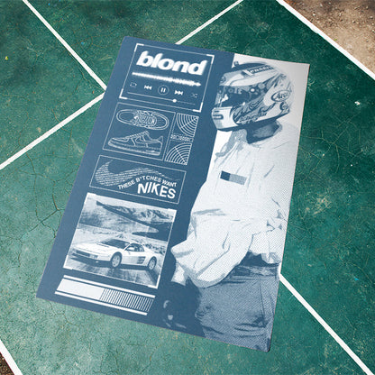 Frank Ocean "Blonde Blueprint" Poster