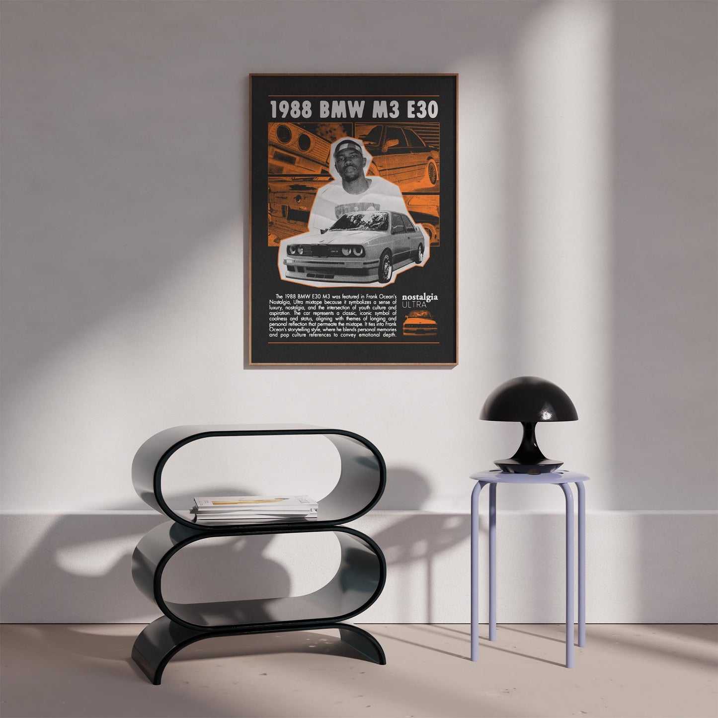 Frank Ocean "Nostalgia ULTRA" BMW M3 E30 Poster