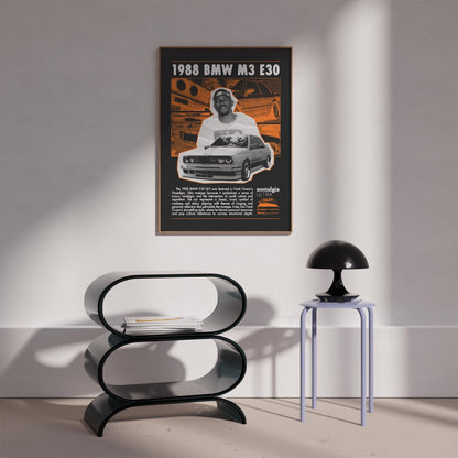 Frank Ocean "Nostalgia ULTRA" BMW M3 E30 Poster