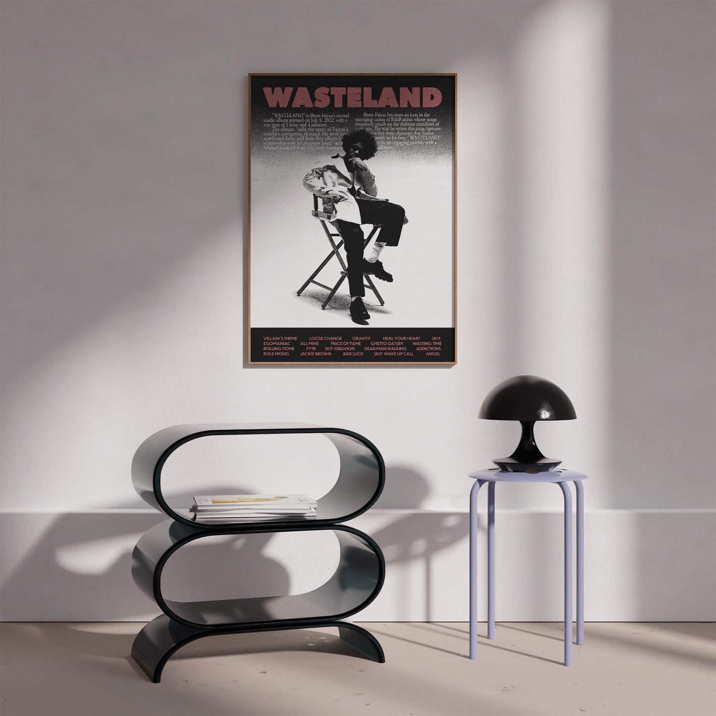 Brent Faiyaz "Wasteland" Album Cover Poster