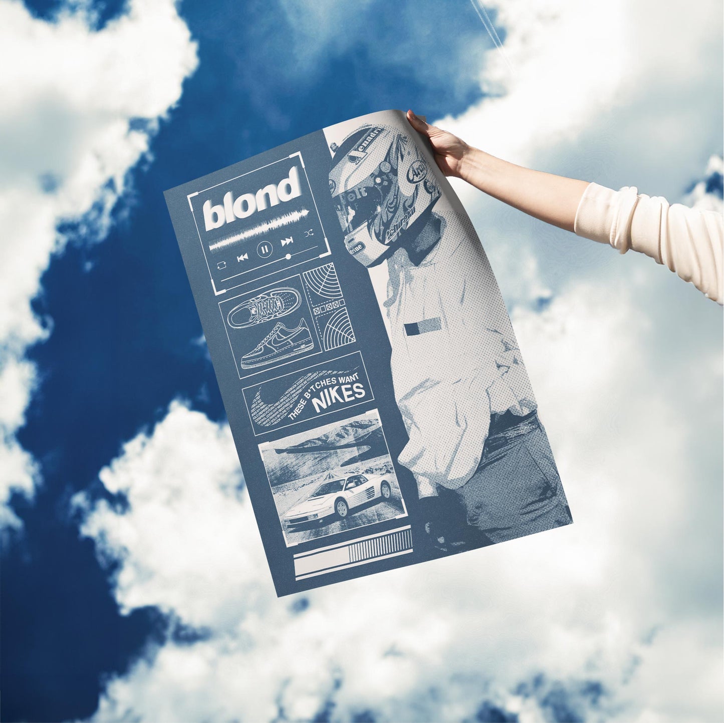 Frank Ocean "Blonde Blueprint" Poster
