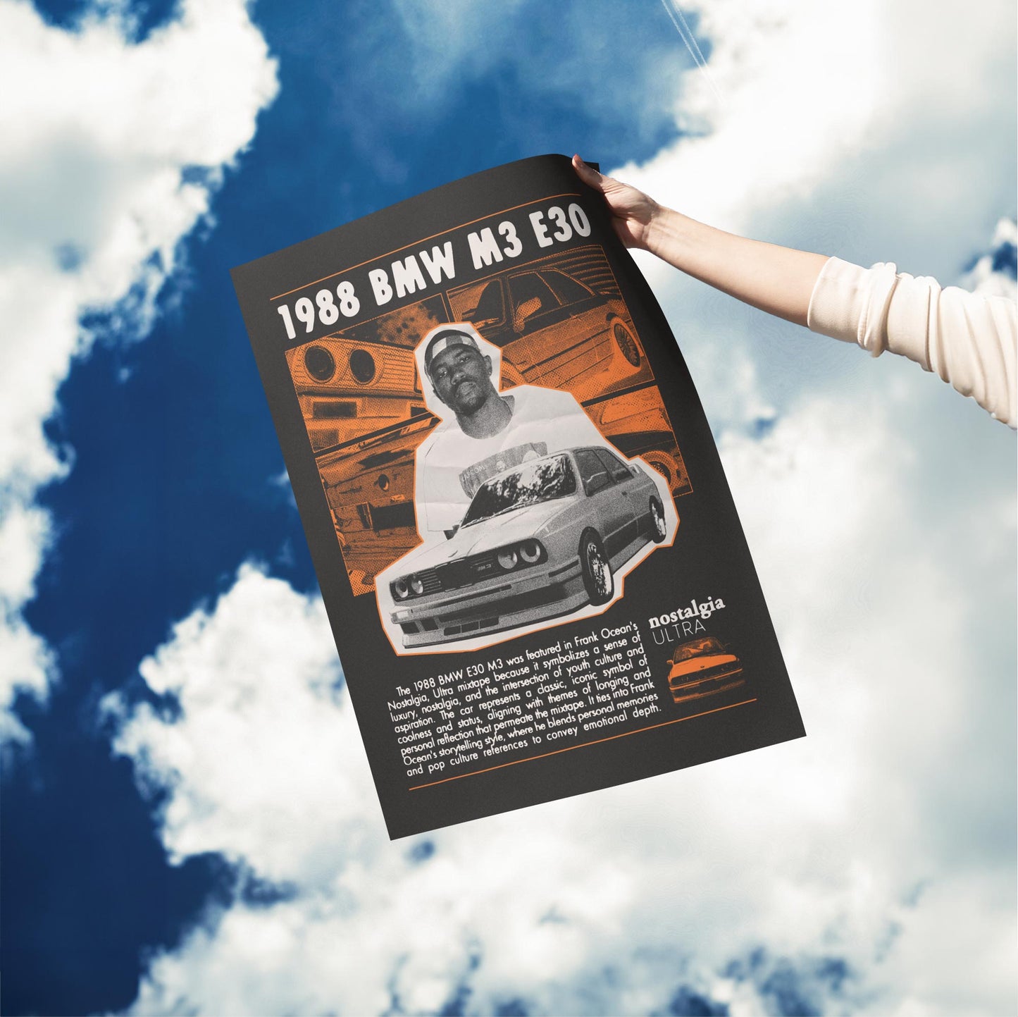 Frank Ocean "Nostalgia ULTRA" BMW M3 E30 Poster