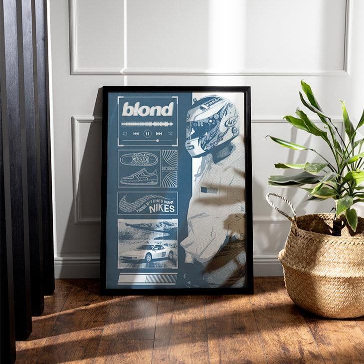 Frank Ocean "Blonde Blueprint" Poster