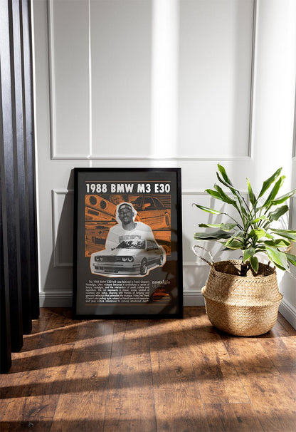 Frank Ocean "Nostalgia ULTRA" BMW M3 E30 Poster