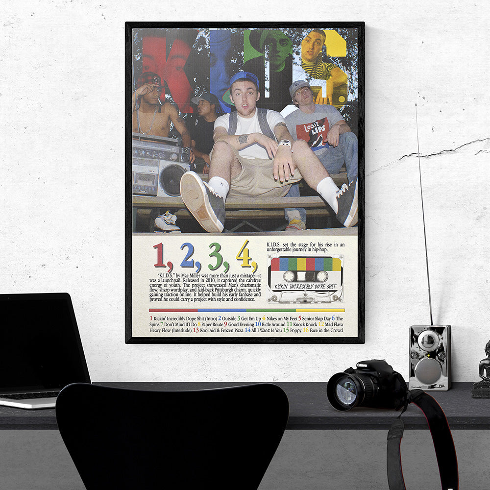 "Kids" Mac Miller Mixtape Advertising Poster