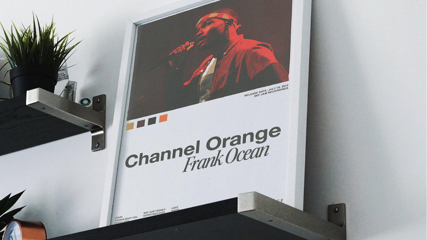 Frank Ocean "Channel Orange" Album Cover Poster