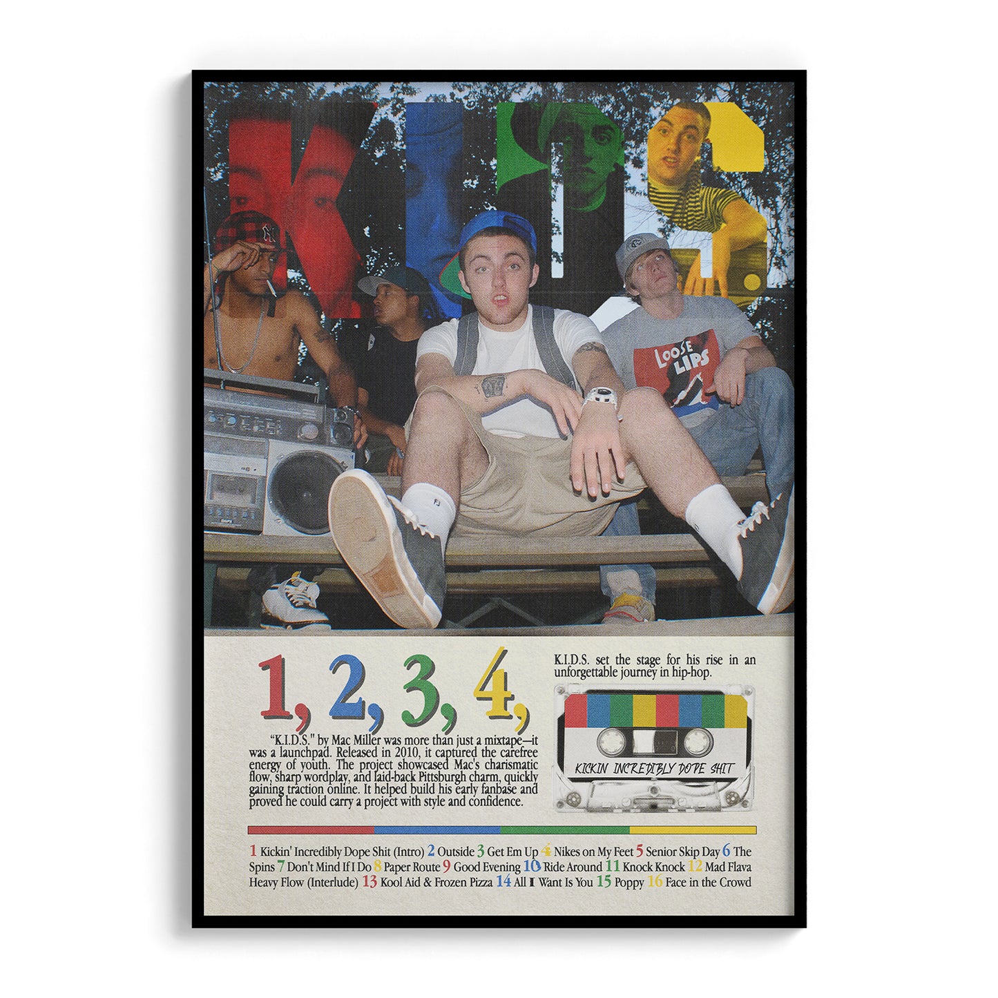 "Kids" Mac Miller Mixtape Advertising Poster