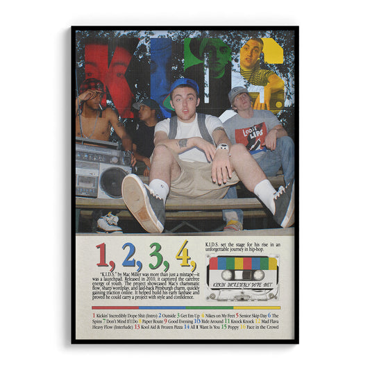 "Kids" Mac Miller Mixtape Advertising Poster