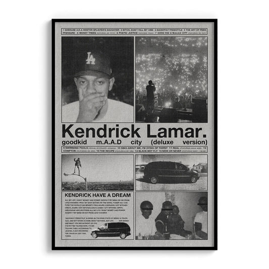 Kendrick Lamar "Good Kid M.A.A.D City" Poster