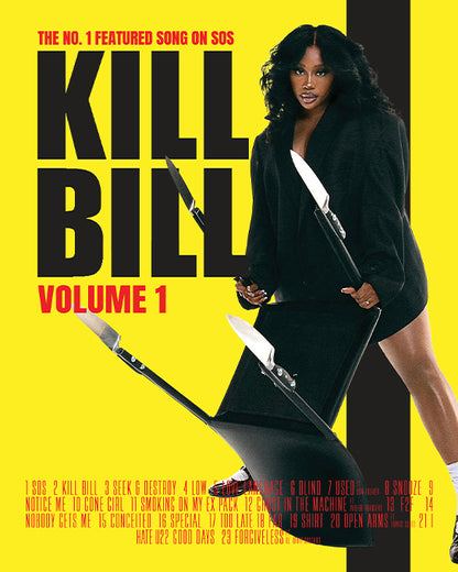 Sza "Kill Bill" Song Cover Art Poster