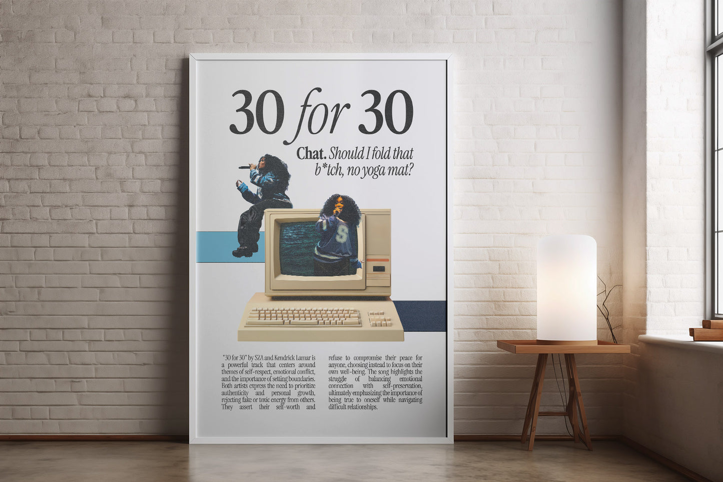 Sza "30 for 30" Poster