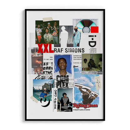 Streetwear & Rappers Music Collage Poster