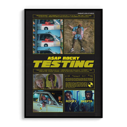 Asap Rocky "Testing" Poster