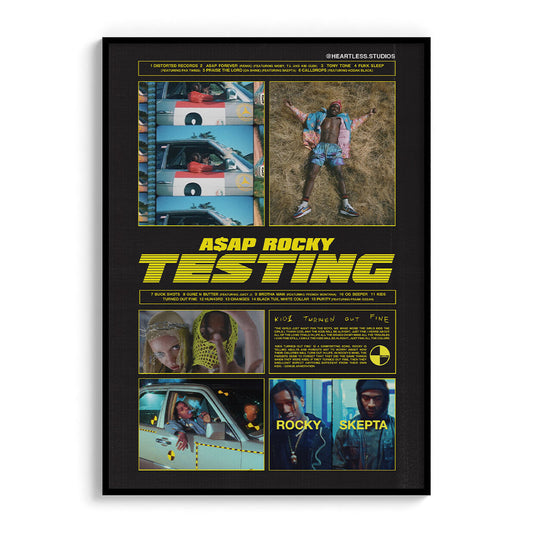 Asap Rocky "Testing" Poster