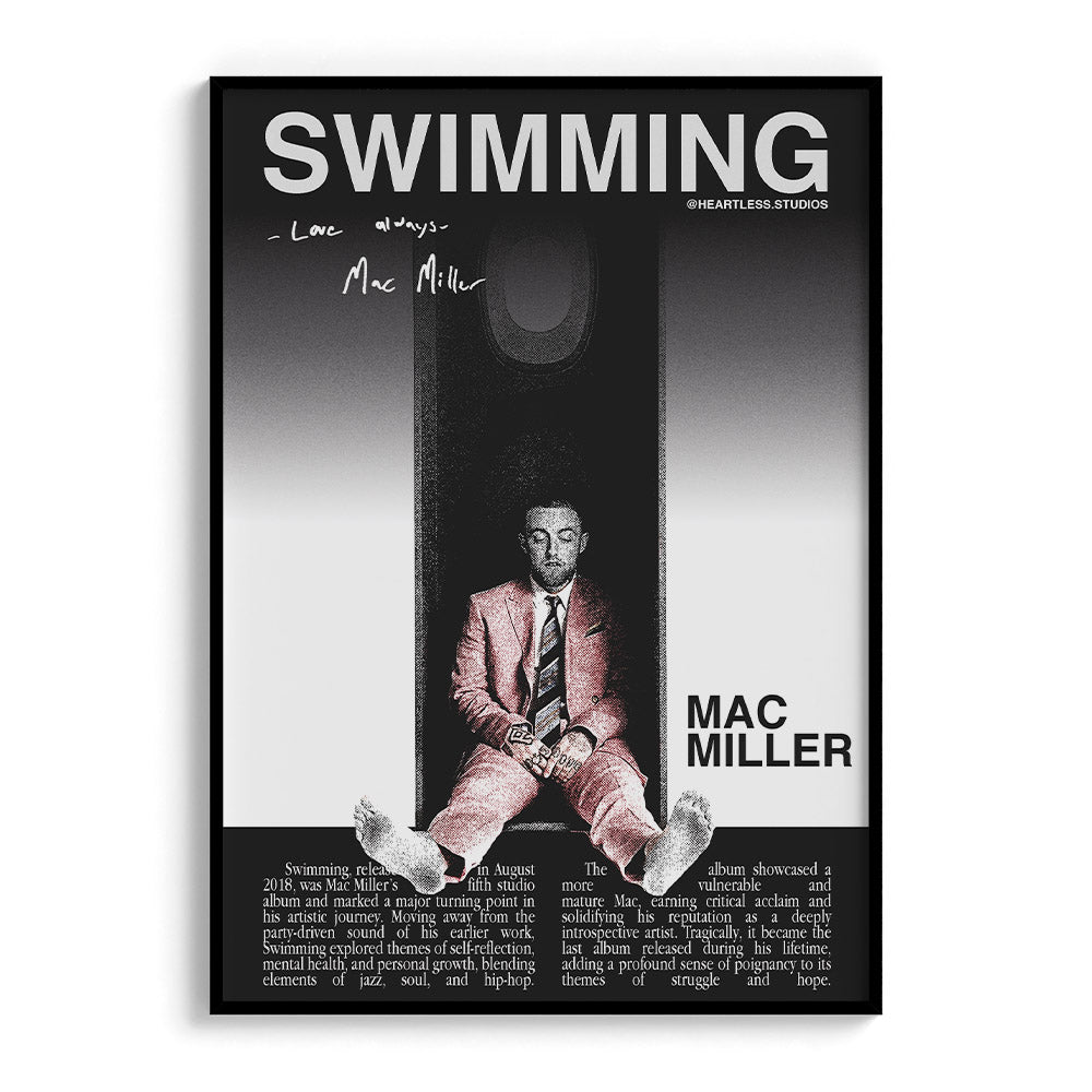 "Swimming" Mac Miller Poster