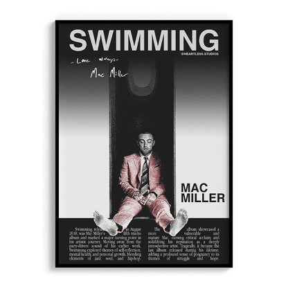 "Swimming" Mac Miller Poster