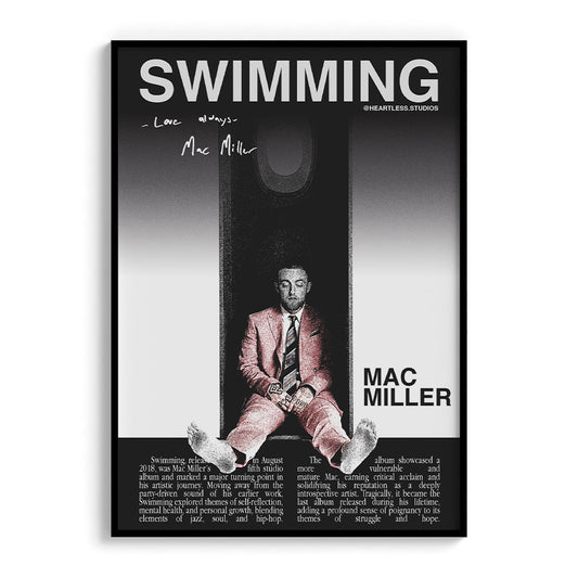 "Swimming" Mac Miller Poster