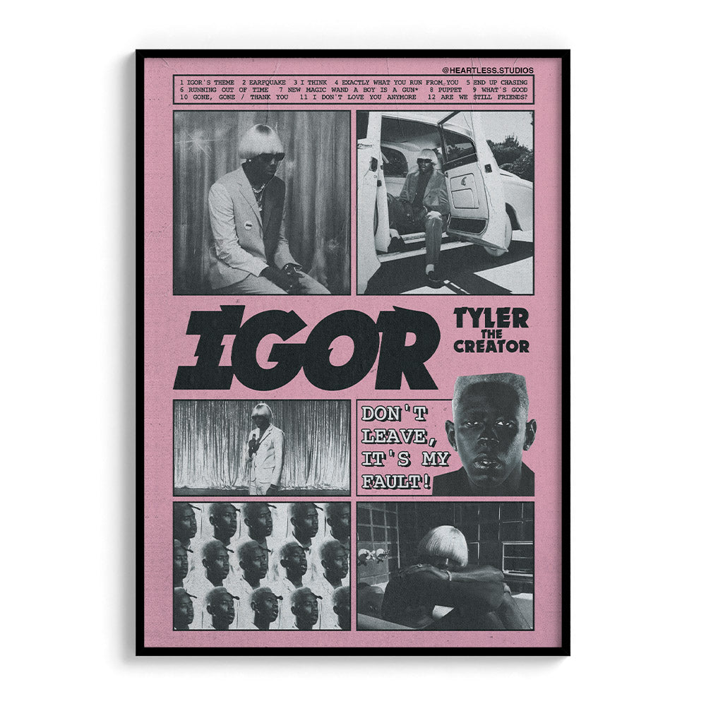 Tyler the Creator Album Poster "IGOR"