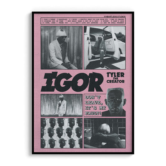 Tyler the Creator Album Poster "IGOR"
