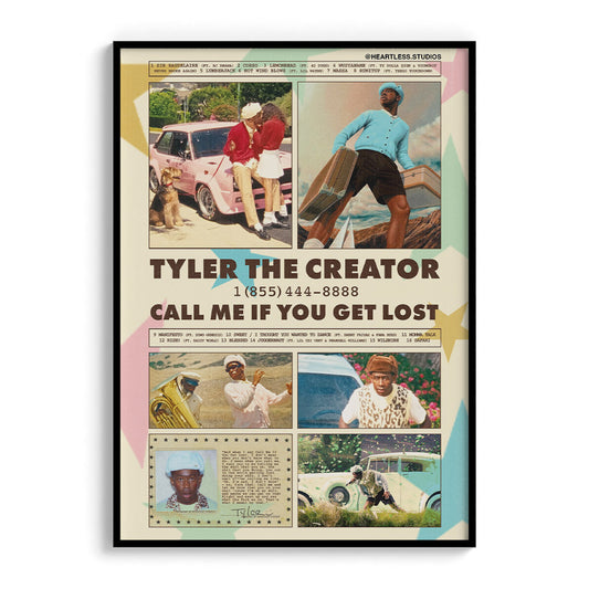 Tyler the Creator Album Poster "Call Me If You Get Lost"