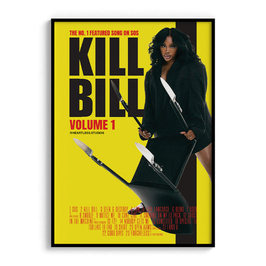 Sza "Kill Bill" Song Cover Art Poster