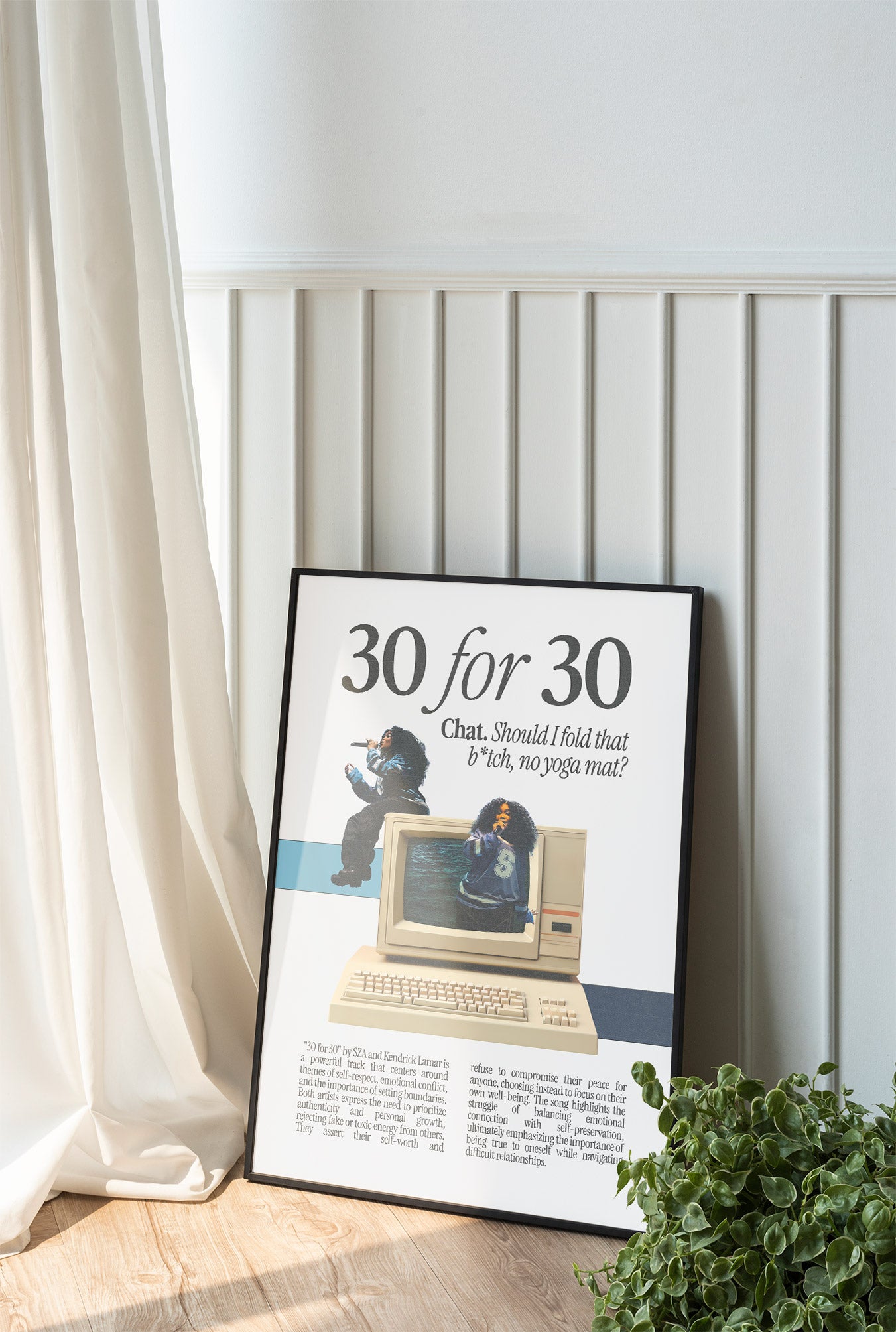 Sza "30 for 30" Poster